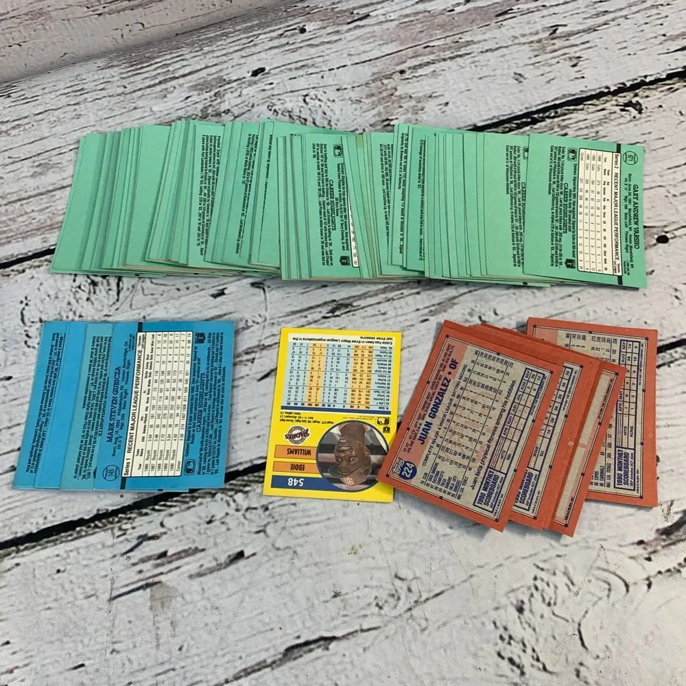 Baseball Cards Lot 1991 Topps Fleer Donruss MLB‎ Trading Collection Vintage